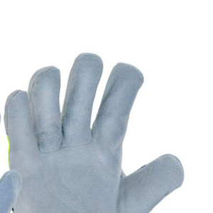 Gants de travail anti-vibration et anti-choc en cuir haute visibilité EN420 pour le contrôle de la circulation et l'industrie mécanique - Product Image 2