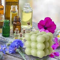 Bougies parfumées de cube de bulle de TOOWIN pour la maison, parfumées, bougie d'aromathérapie de cire de soja, grandes bougies décoratives mignonnes de forme cadeaux