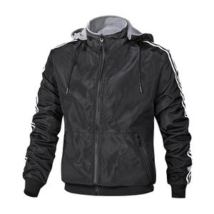 Veste bomber pour hommes vêtements d'extérieur coupe-vent réversible vestes à capuche chaudes mode Slim Fit manteaux d'affaires vêtements pour hommes - Product Image 3