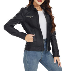 2025 haute qualité en cuir véritable femmes veste Style décontracté personnalisé dames en cuir hiver mode femmes en cuir véritable veste en cuir - Product Image 2