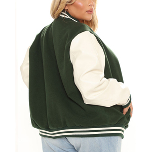 Street Wear Chaquetas universitarias para mujer a precio barato Chaqueta de béisbol universitaria más vendida para mujer Invierno Mangas largas a prueba de viento - Product Image 2