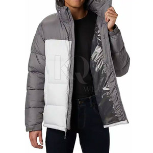 Blouson d'hiver décontracté pour homme, design matelassé tendance, écologique, réversible, respirant, léger, tissu chaud, pour l'extérieur - Product Image 4
