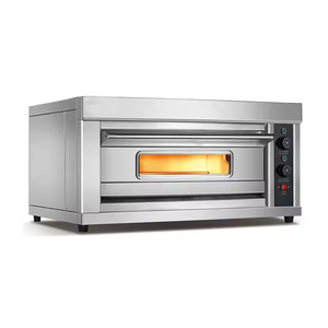 Máquina completa para pasteles de pizza, horno eléctrico profesional, 1 cubierta, 2 bandejas, equipo completo para hornear pan y panadería a la venta - Product Image 6