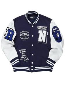 Veste universitaire personnalisée OEM pour hommes Streetwear polaire à manches longues Patch chenille broderie Letterman Coat - Product Image 5