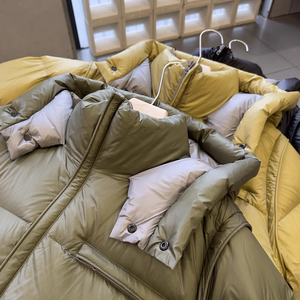 Veste matelassée coupe-vent et antibactérienne pour homme, personnalisable, de haute qualité, avec capuche intégrée, chaude, pour l'hiver, grande taille, fermeture éclair intégrale, en coton - Product Image 6