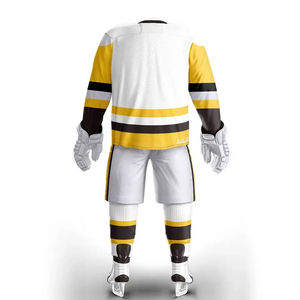 Custom Heat-Transfer Printing <b>Waterproof</b> Ice Hockey Uniform Wholesale 100% Polyester OEM Service Unisex Including Jersey <b>Socks</b> - Product Image 3