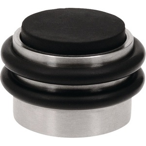 KWS - Tope de Puerta de Aluminio Anodizado Plateado 2053.31 de 42 mm con Soporte de 28 mm de Altura para Persianas, Cortinas y Contraventanas - Product Image 1