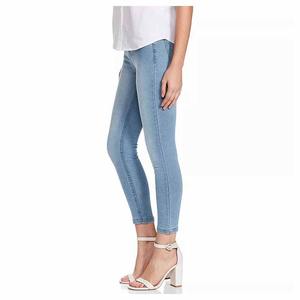 Fabricantes personalizados pocos estiramiento básico recto Denim transpirable Jeans moda mujer Streetwear Jeans cómodo servicio OEM - Product Image 4