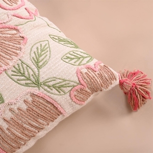 Housse de coussin lombaire en coton texturé taie d'oreiller décorative de style minimaliste idéale pour les intérieurs modernes couvre au meilleur prix - Product Image 3