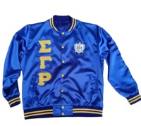 Veste bomber en satin de haute qualité Sports Sigma Gamma Rho veste de baseball en satin de sororité |   Veste en satin SGRHO