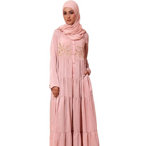 ชุดอาบายะห์อิสลามสำหรับผู้หญิง ดีไซน์ล่าสุดปี 2026 เหมาะสำหรับงานแต่งงาน ระบายอากาศได้ดี พร้อมฮิญาบ ผลิตจากโพลีเอสเตอร์น้ำหนักเบา ใส่ได้ทุกฤดู - Product Image 1