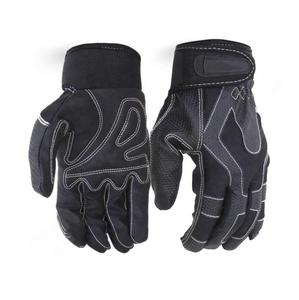 Gants de sécurité en cuir synthétique noir à prise supérieure pour la mécanique Gants de travail automobile en PU - Product Image 5