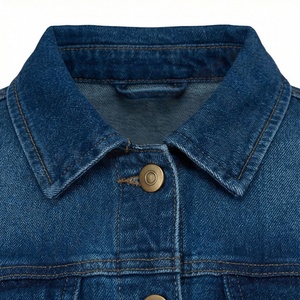 Veste en jean décontractée personnalisée pour hommes, grandes tailles, 100% coton, option logo sur le devant, respirante, veste d'hiver - Product Image 4