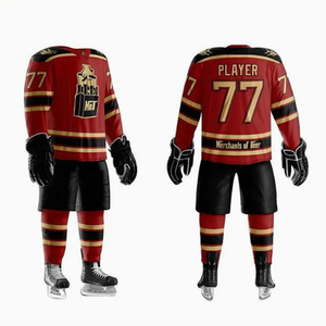 Venta al por mayor personalizar el nombre del equipo ropa de hockey sobre hielo diseño personalizado sublimación camisetas de hockey ropa deportiva auténtica camiseta de hockey - Product Image 6