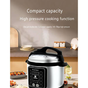 Grande autocuiseuse électrique 6L avec écran LED, en acier inoxydable et aluminium, prise allemande et américaine - Cuiseur à riz multifonction domestique - Product Image 4