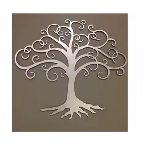 Arte de pared de hojas modernas, vista escénica, decoración de pared de Metal para el hogar, para sala de estar, dormitorio, comedor o fiestas de inauguración de la casa - Product Image 5