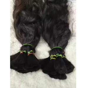 Unprocessed Raw Virgin Bulk <b>Hair</b> Wig With Natural Shine And Tangle Free Quality Ideal <b>For</b> Customization <b>Coloring</b> <b>Braiding</b> Styles - Product Image 2