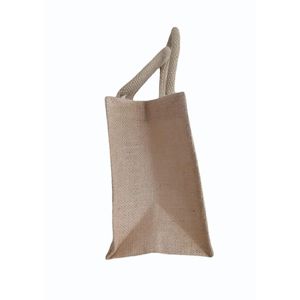 Bolsa de Vino Reutilizable de Yute con Ventana de UPVC, Bolsa Ecológica para Botellas, Exhibición Transparente, Bolsa de Regalo con Logotipo Personalizado - Product Image 4