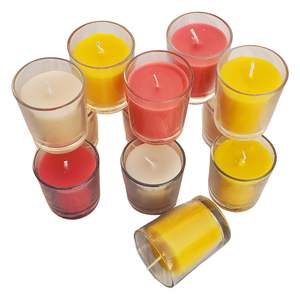 India Votive <b>Glass</b> Scented <b>Candles</b> Diwali Home Decor Gift manufacturer Fragrance-Lavender Lemon Grass & Rose - Product Image 3