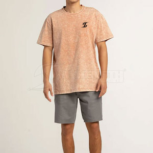 Camiseta con lavado ácido a bajo precio, camiseta personalizada al por mayor, camiseta con lavado ácido de tacto suave personalizada - Product Image 4