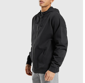 Prix de gros, OEM personnalisé, surdimensionné, lourd, tissu épais, poignets irréguliers, articles de mode, style tout-en-un, sweat à capuche zippé - Product Image 1