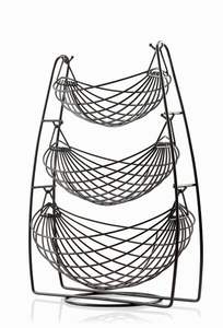 Panier à fruits à 3 niveaux, panier à fruits multi-niveaux en métal, panier à fruits rond, organisateur de collations et de légumes pour le comptoir de cuisine - Product Image 3