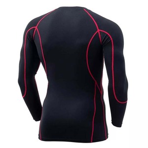Ropa de playa personalizada para hombre, protector de sarpullido de manga larga, 100% algodón, poliéster, gimnasio, Fitness, alta calidad, cuello redondo - Product Image 2
