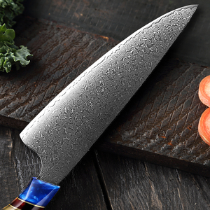 Cuchillo de Chef japonés profesional Damasco, mango de madera de acero VG-10, apto para lavavajillas, fabricante de herramientas de cocina de Pakistán - Product Image 2