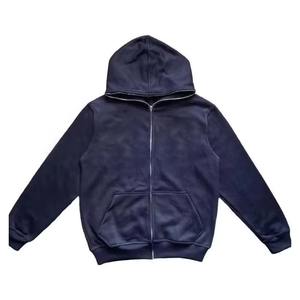 Venta al por mayor de sudaderas sólidas con cremallera para hombre y sudaderas elaboradas con forro polar de algodón 100% de primera calidad - Product Image 4