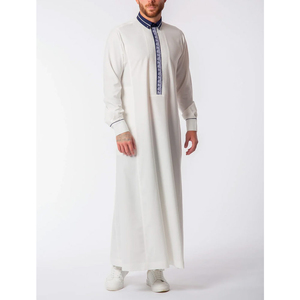 Nouveau produit Thobe Jubba personnalisé pour hommes Nouveau Jubba à manches longues à la mode pour hommes au prix de gros OEM ODM entretenu - Product Image 4