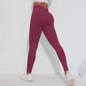Haute qualité nouveau Scrunch bout à bout Yoga Legging personnaliser Spandex Nylon Gym Leggings 2025 Leggings décontractés pour les femmes - Product Image 6
