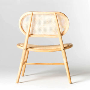 Chaise en rotin haut de gamme en bambou à motif artisanal - Product Image 3