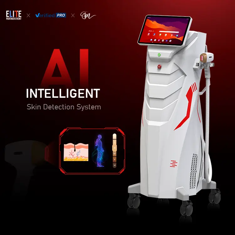 2024 New Switchable Spot ice platinum titanium 4 waves 755/808/940/1064nm Diode Laser Hair Removal machine 808 diode laser