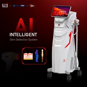 2024 New Switchable Spot Ice Platinum Titanium 4 Waves 755/808/940/1064nm Diode Laser Hair Removal Machine 808 Diode Laser
