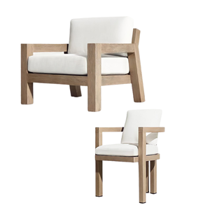 Productos populares Sofá de jardín de madera de teca moderno para muebles de patio al aire libre Juego de sofás con cojines Fábrica directa - Product Image 3