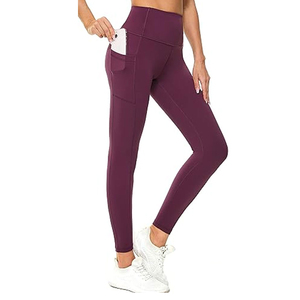 Nouveaux leggings pour femmes en denim sans couture à taille haute, en coton/fibre de bambou, respirants, à séchage rapide, pour le yoga, l'entraînement, le fitness, les vêtements de sport - Product Image 3