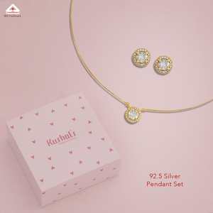 92.5 Silver Necklace with Zircon for Gift Occasions 182945 - Product Image 1