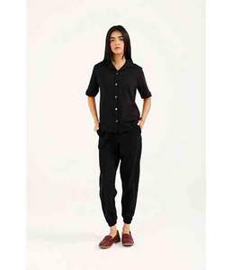 T-shirt ample en maille douce à manches raglan boutonnées pour femme - Style streetwear imprimé écologique pour l'été - Product Image 1