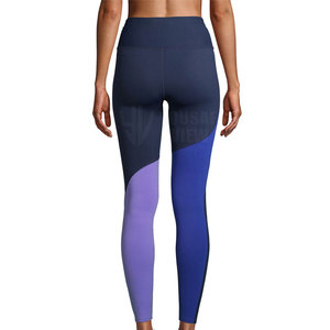 Stock High Quality Women's <b>Yoga</b> <b>Leggings</b> Solid High Waist Elastic Waist Spandex/Polyester Lightweight Breathable Full Length - Product Image 5