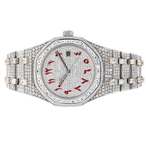 Reloj de Hip Hop de la mejor calidad, acero inoxidable, moissanita, diamante, movimiento automático, esfera Digital, reloj de negocios de lujo para hombres a la venta - Product Image 2