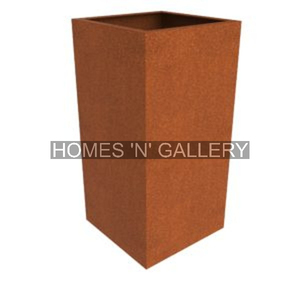 Jardinières d'arbre d'extérieur modernes en acier corten rouille Pots de jardinière en métal pot renversé géant personnalisé - Product Image 2