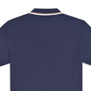 100% เสื้อโปโลผ้าฝ้ายลายกระดูกปลาเฮอริ่งสำหรับผู้ชายผ้าคอตตอนเนื้อสีทึบดีไซน์แบบลำลองเป็นมิตรกับสิ่งแวดล้อม - Product Image 5