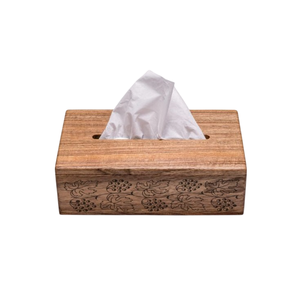 Boîte à mouchoirs en bois faite à la main, design moderne, écologique, support de rangement pour serviettes, organisateur en bois naturel uni pour la maison, le bureau, la table - Product Image 6
