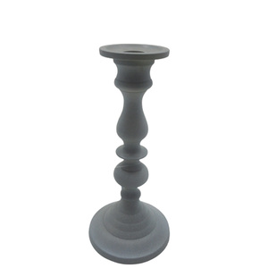 Ensemble décoratif moderne de 2 bougeoirs en aluminium avec revêtement en poudre vert pour décoration de mariage faite à la main en vrac - Product Image 6