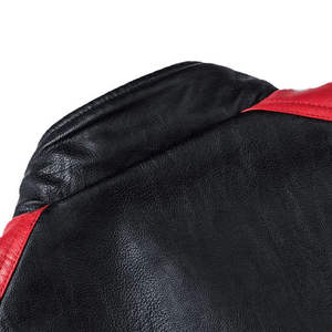 Veste en toile en cuir de mouton pur de qualité supérieure pour hommes, coupe ajustée, col montant, imperméable - Product Image 4