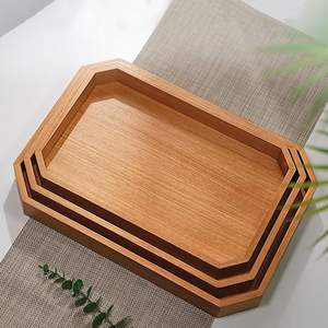 Ensemble de plateaux de service en bois pour articles ménagers de taille personnalisée plateaux à pain aux fruits en bois naturel du Vietnam - Product Image 1