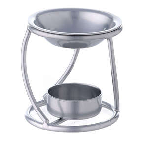 Highly Quality Metal Incense Burner <b>Oil</b> Burner Aromatic Burner <b>Oil</b> <b>Diffuser</b> Customized Size Silver Finished for Home and Offices - Product Image 4