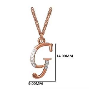 Stylish Personalized G-Alphabet 18K Gold-Plated Fine Pendant Necklace Perfect Letter <b>Charm</b> Gift for Women - Product Image 1