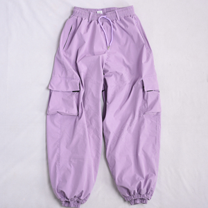 Pantalon Baggy Élastique Personnalisé Léger à Jambes Larges Pantalon en Nylon de Haute Qualité, Coupe-Vent, Style Décontracté, Taille Moyenne Surdimensionnée - Product Image 1