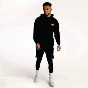 Popular Factory Men's Oversized Pullover Hoodie Custom Heavyweight 100% Cotton Black Blank Fleece Sudadera Winter Print - Product Image 2